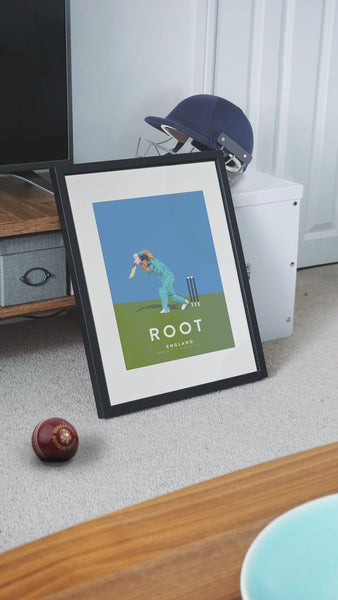 World Cup Winner Joe Root England Cricket Poster