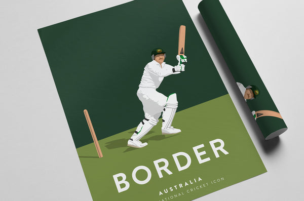 Alan Border Australia Cricket Poster