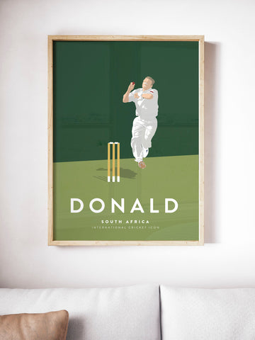 Alan Donald South Africa Cricket Team Player Print A3/A4