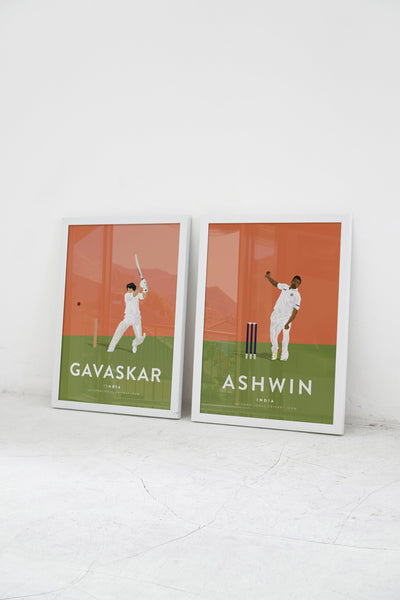 Ravi Ashwin Indian Cricket Team - Test match Player Print A3/A4