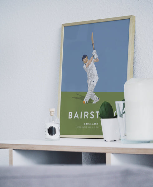 Jonny Bairstow England Cricket A3 & A4 Poster - International Cricket Icon