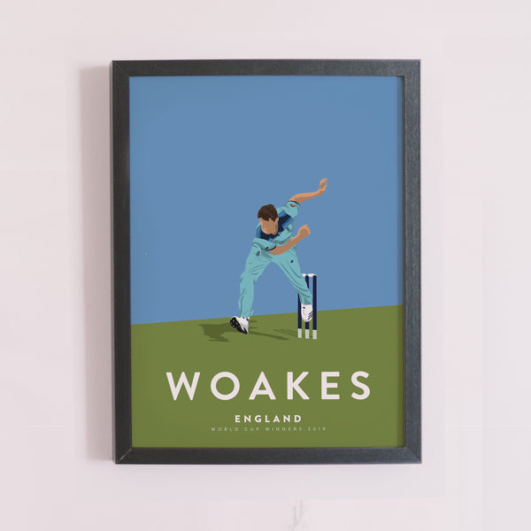 World Cup Winner Chris Woakes England Cricket Poster