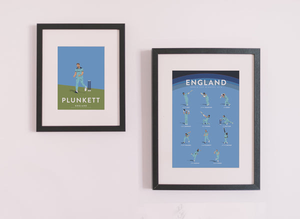 World Cup Winner Liam Plunkett England Cricket Poster