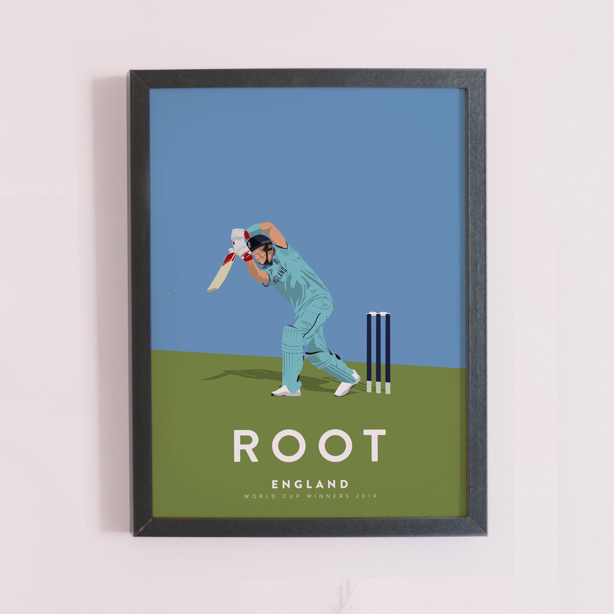 World Cup Winner Joe Root England Cricket Poster