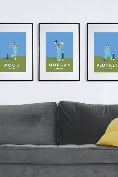 World Cup Winner Liam Plunkett England Cricket Poster