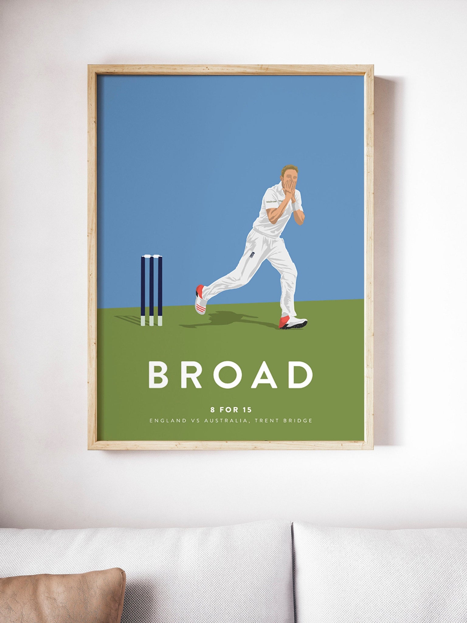 Stuart Broad England Cricket Poster