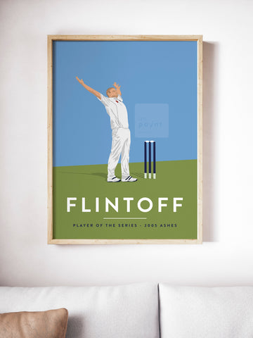 Andrew 'Freddie' Flintoff, England Cricket Poster