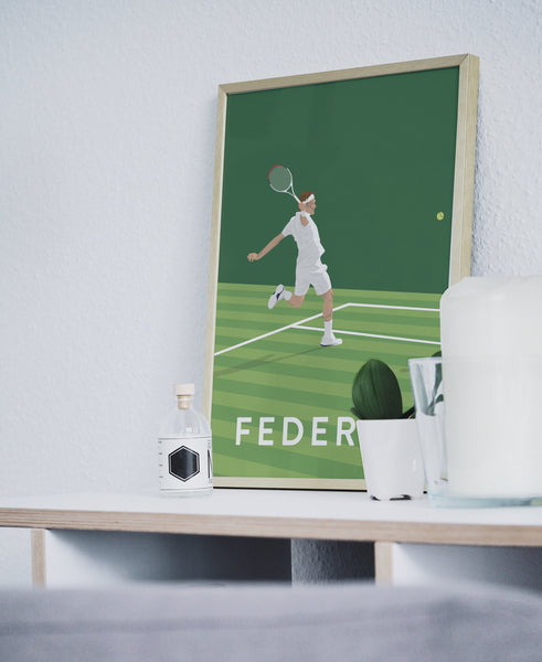 Rodger Federer Tennis Poster