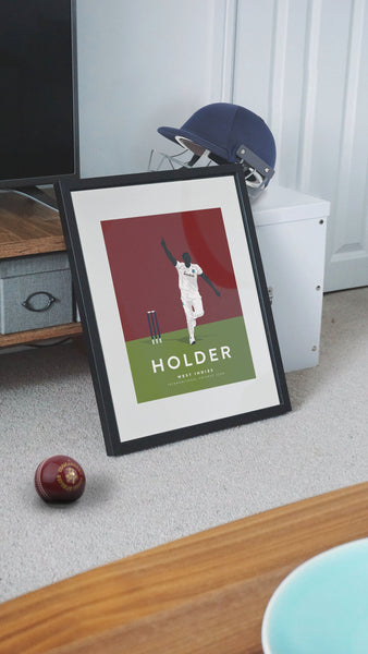 Jason Holder West Indies Cricket Poster