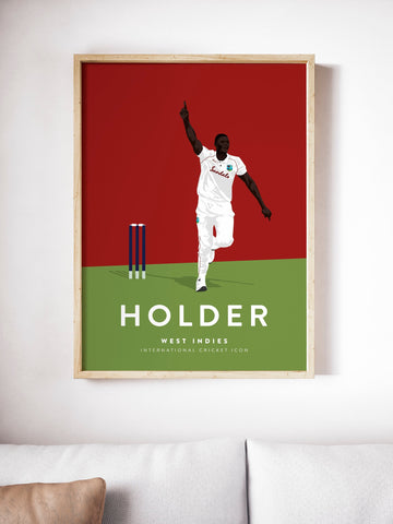 Jason Holder West Indies Cricket Poster