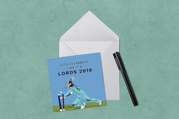 Jos Buttler - Lords 2019 Cricket World Cup Birthday Card