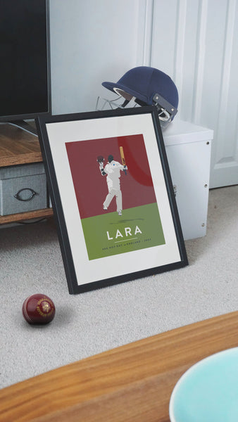 Brian Charles Lara, West Indies Cricket Poster
