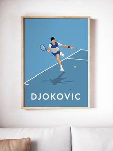 Novak Djokovic Tennis Poster
