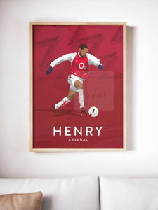 Thierry Henry Arsenal FC Legend Poster