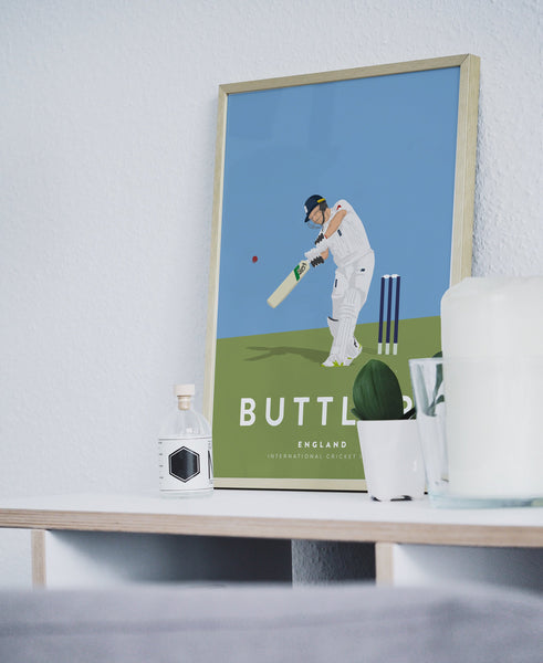 Jos Buttler Poster England Cricket Poster