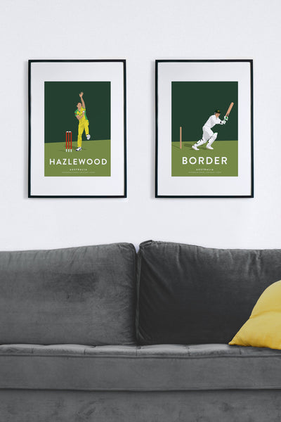Alan Border Australia Cricket Poster