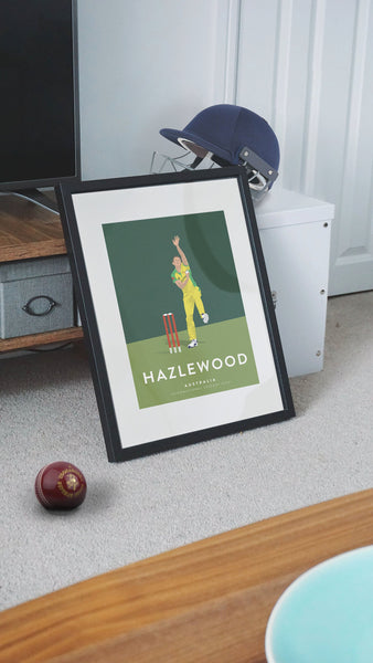 Josh Hazlewood Australia Cricket Poster