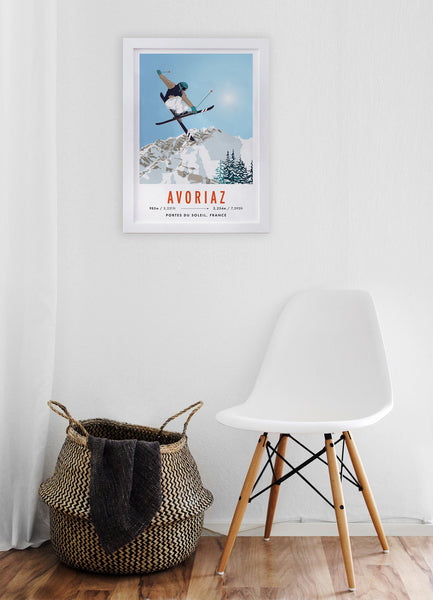 Avoriaz, Les Portes du Soleil, France Ski Travel Poster