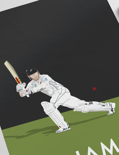 Kane Williamson New Zealand Cricket Team Player Poster A3/A4