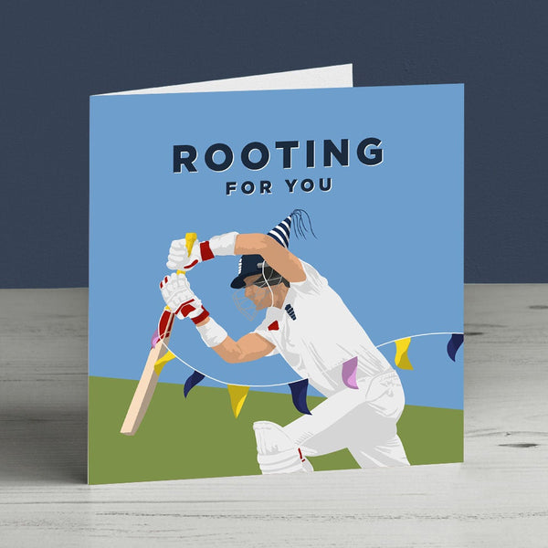 Joe Root England Cricket Good Luck/Birthday Card