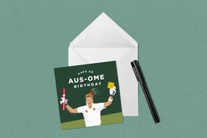 Steve Smith Australia Cricket Birthday Card