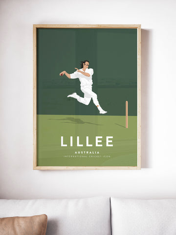Dennis Lillee Australia Cricket Team Legend Player Print A3/A4