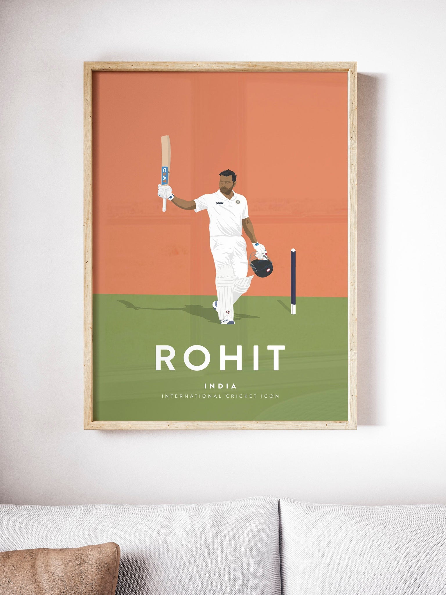 Rohit Sharma India Cricket Team Player Print A4/A3