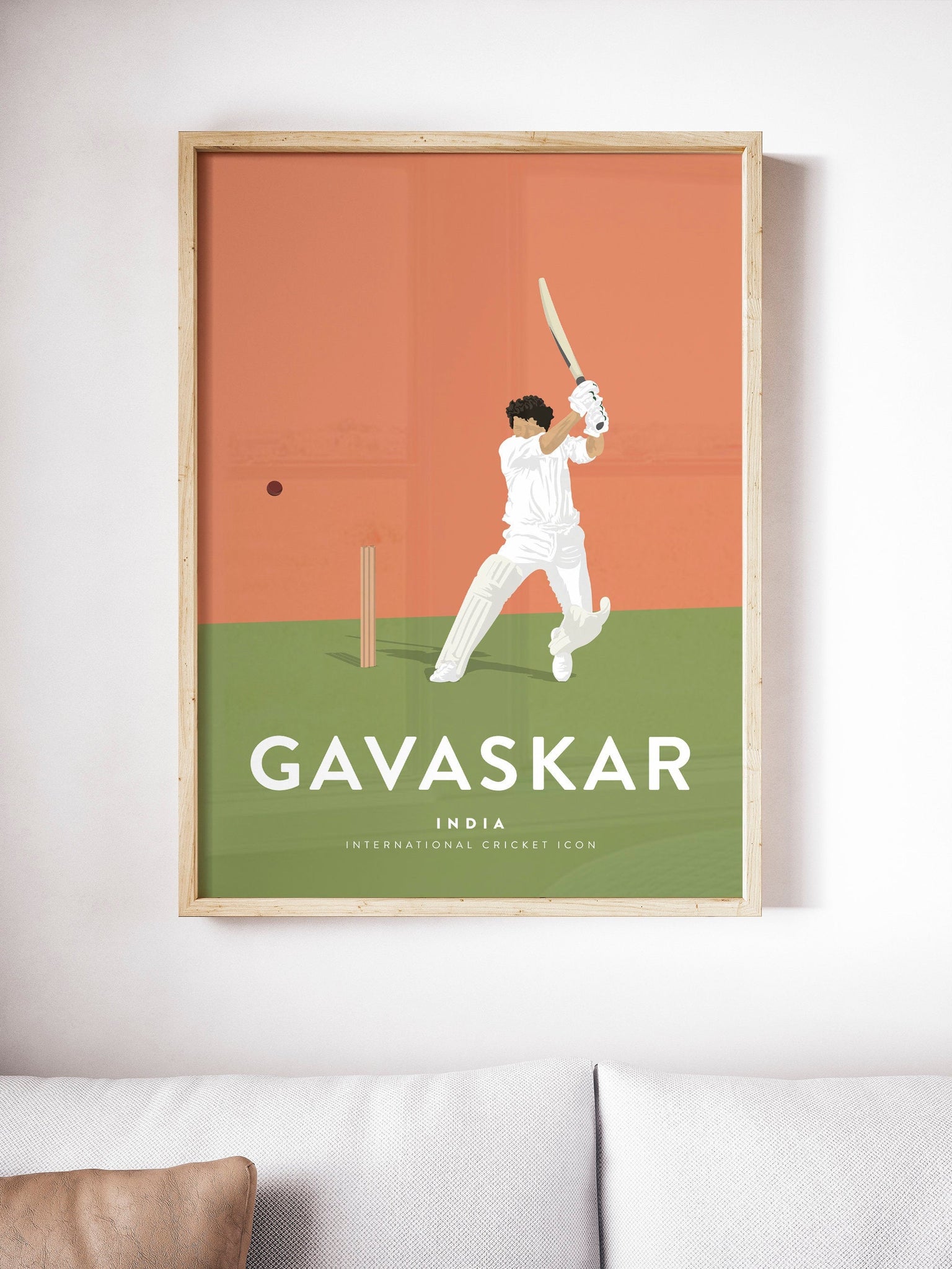 Sunil Gavaskar India Cricket Team - Legend Player Print A3/A4