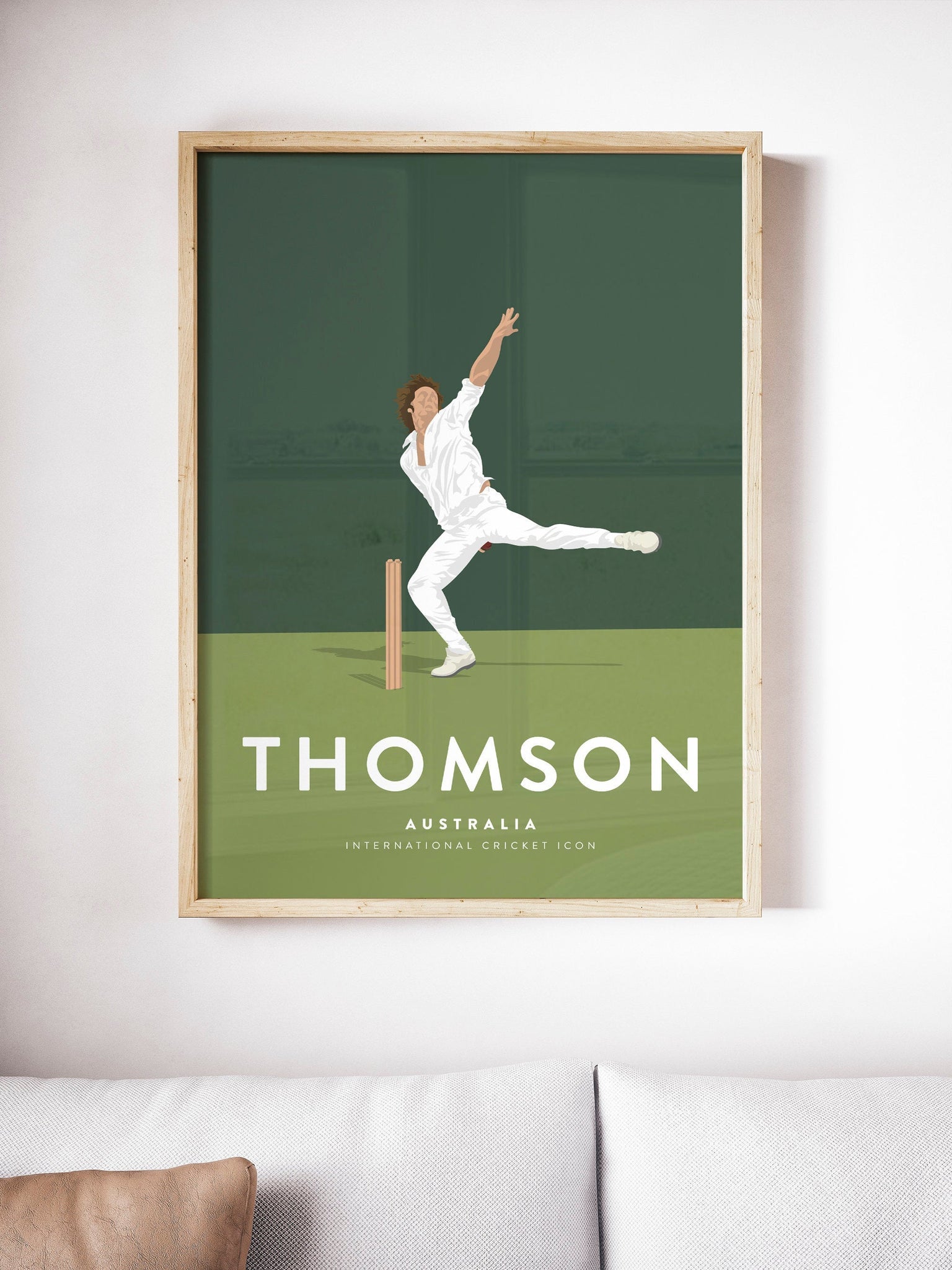 Jeff Thomson Australia Cricket Legend Player Print A4/A3