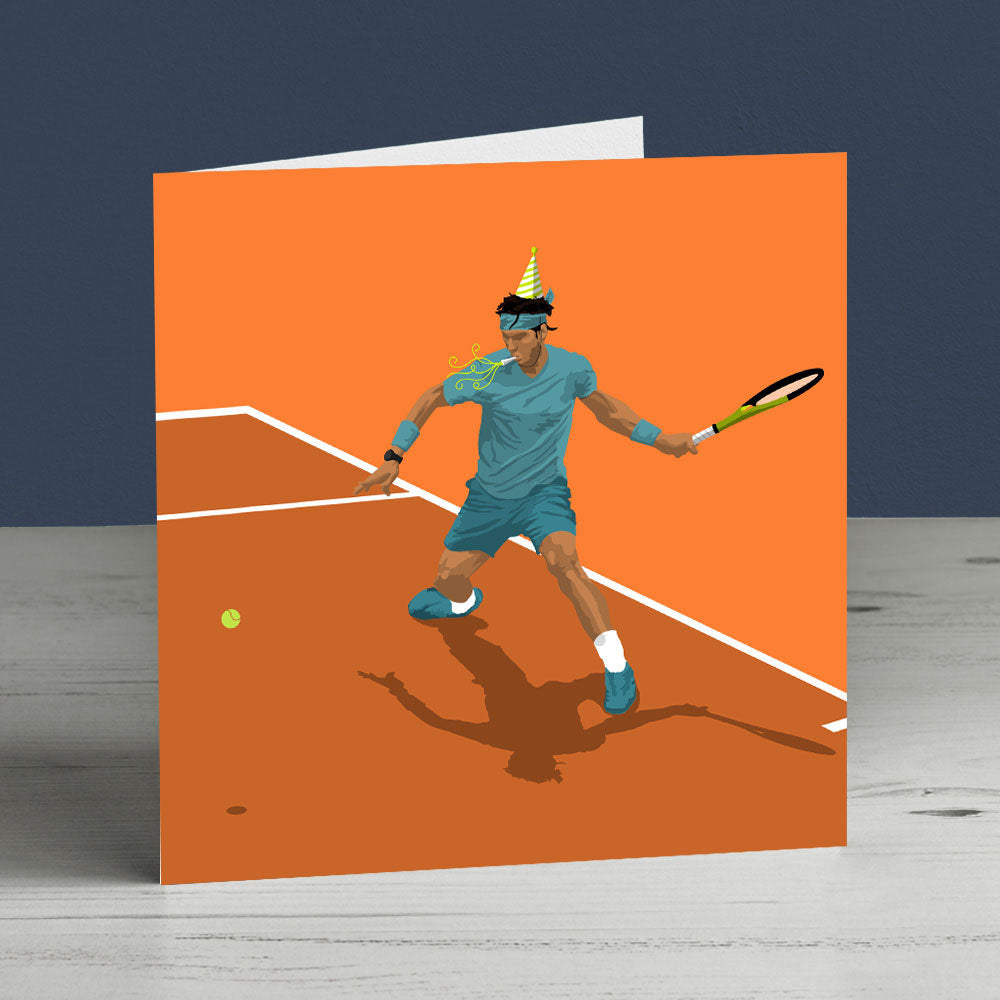 Rafa Nadal Tennis Greetings Card