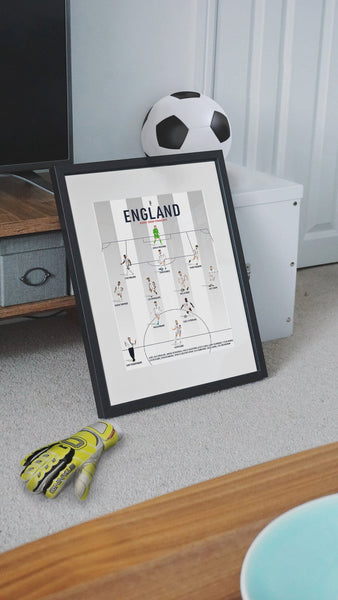 England Euros 2020 Team Print