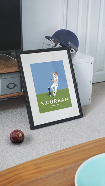 Sam Curran England Cricket A3 & A4 Poster - International Cricket Icon