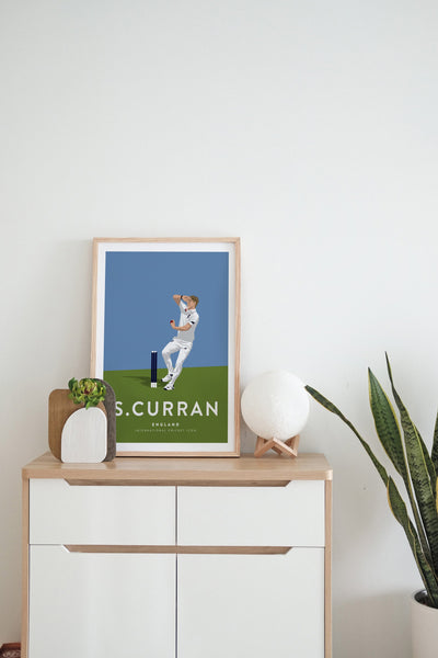 Sam Curran England Cricket A3 & A4 Poster - International Cricket Icon