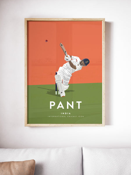 Rishabh Pant India Cricket A3 & A4 Poster - International Cricket Icon